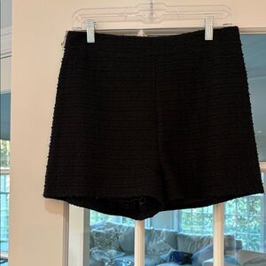 Classic Black Boucle Women's Shorts